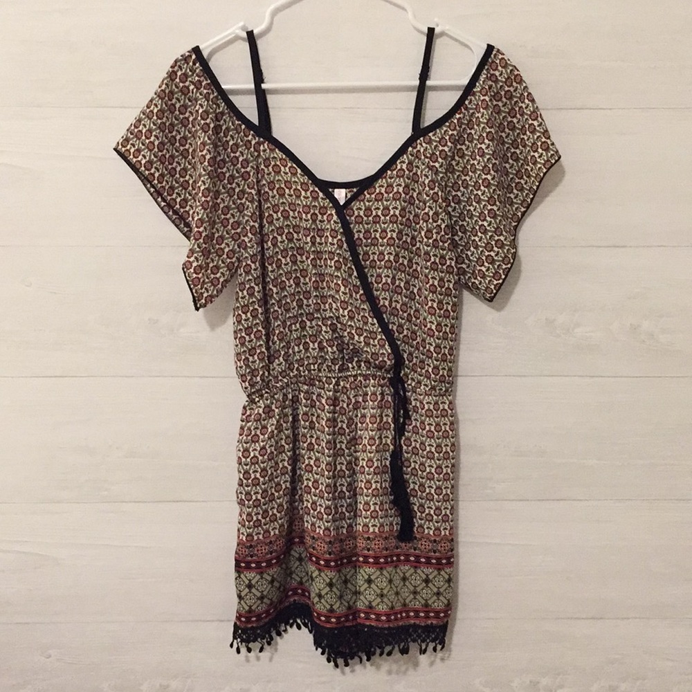 Xhilaration Floral Romper Multicolor